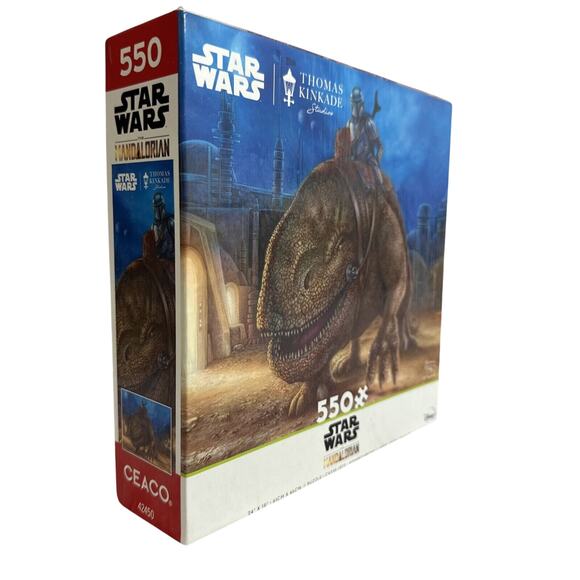 Thomas Kinkade Star Wars Mandalorian The Reckoning 550 pc. Jigsaw Puzzle New - Picture 2 of 6